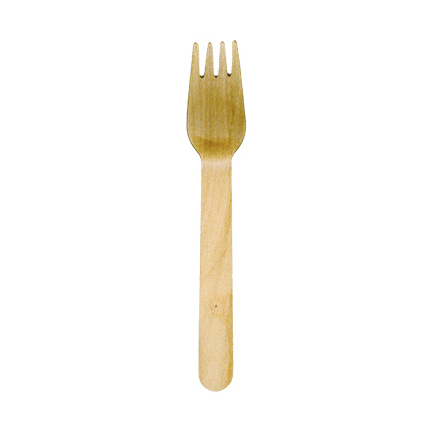 Gabel aus Holz